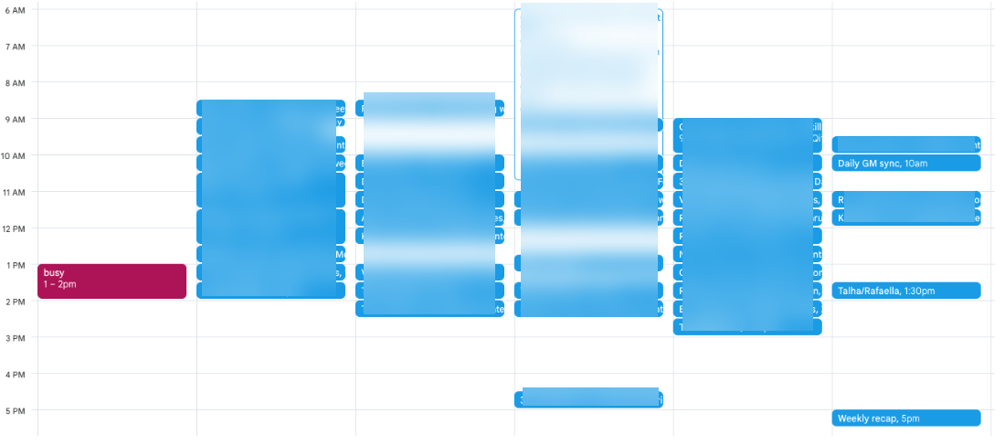 Volume of meetings booked