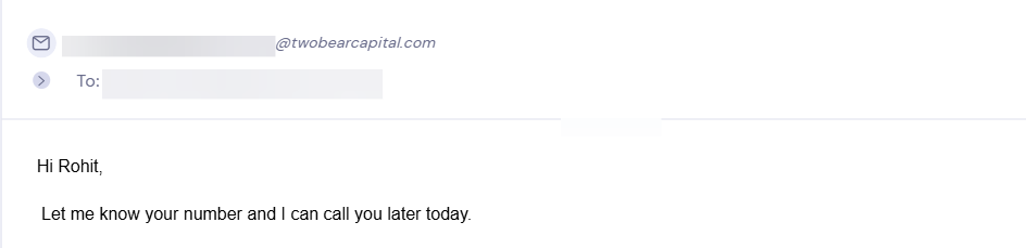 Reply from Two Bear Capital