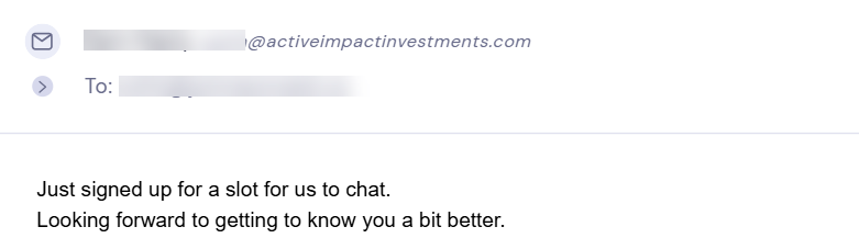 Reply from Active Impact Investments