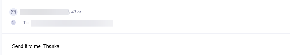 Reply from Eleven Ventures